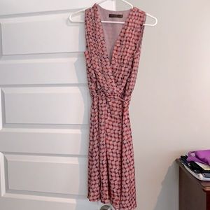Women’s XS pinks and navy patterned dress